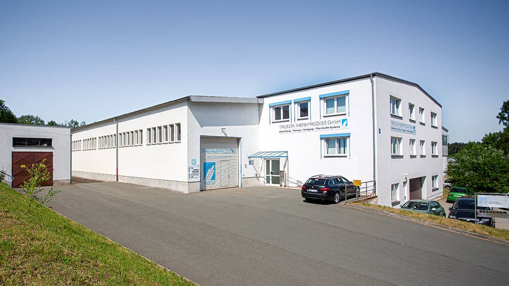 Außenansicht: Blick auf das Firmengebäude der TRIDELTA Thermprozess GmbH